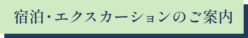 宿泊・エクスカーションのご案内